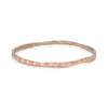 Simple bangle in 9ct Rose Gold with organic shape and texture