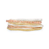 Emily Nixon textured bangle stack including Cockle Bangle in 9ct rose gold