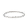 Emily's fine simple silver bangle with natural texture
