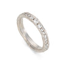 All White Channel Ring