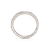 All White Channel Ring