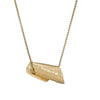Furled Pendant 9ct Gold