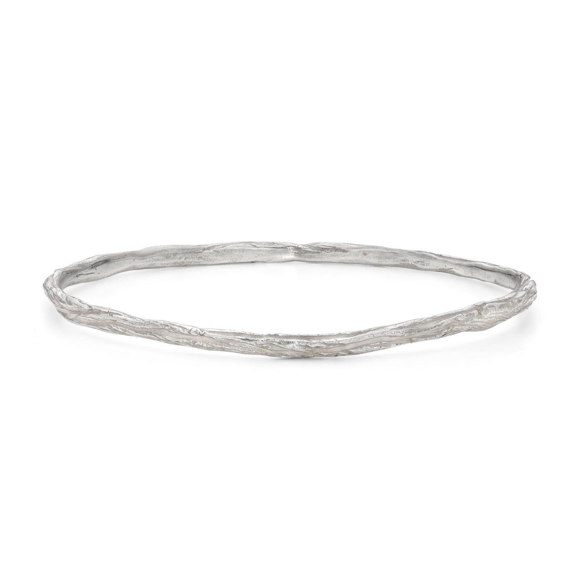 Ripple Fine Bangle Silver