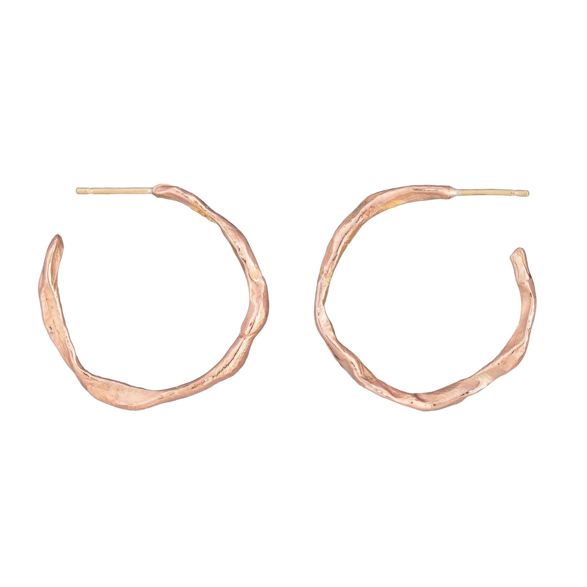 Penzance Hoops 9ct Rose Gold