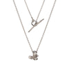 18ct white gold pendant with white diamonds. Traditionally cast and created in Cornwall by Emily Nixon.