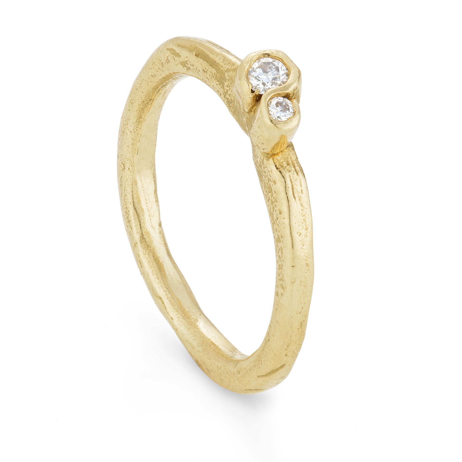 Frost White Laminaria Ring Size K 1/2