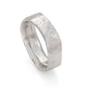 Stone Wide Ring Platinum