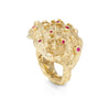Bespoke Seaweed Spiny Ring with Rubies