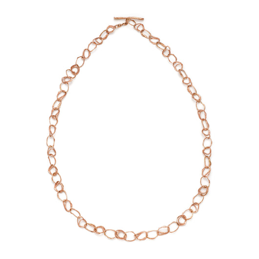 Pebble Drawing Necklace 9ct Rose Gold