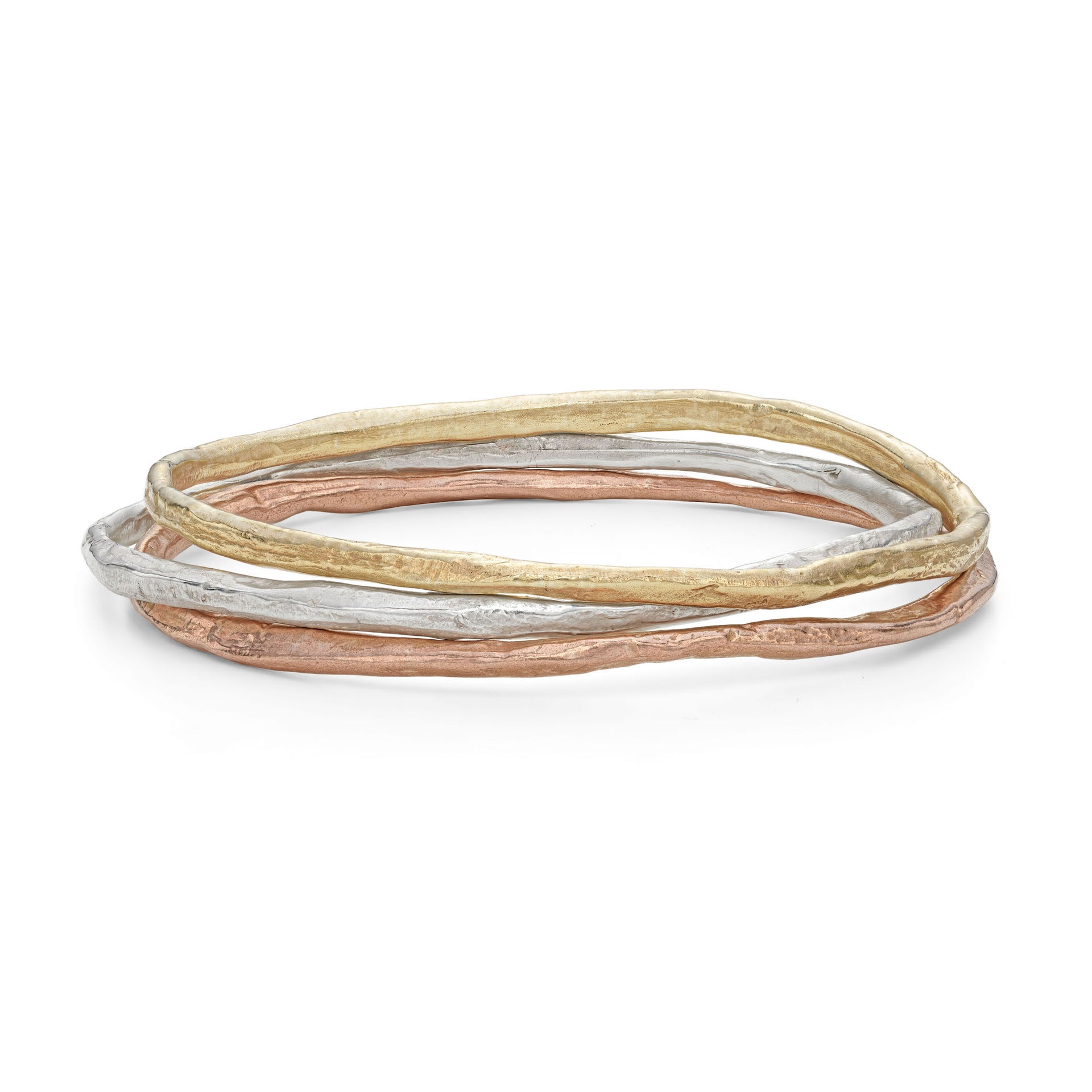 Rock Layered Bangle Stack