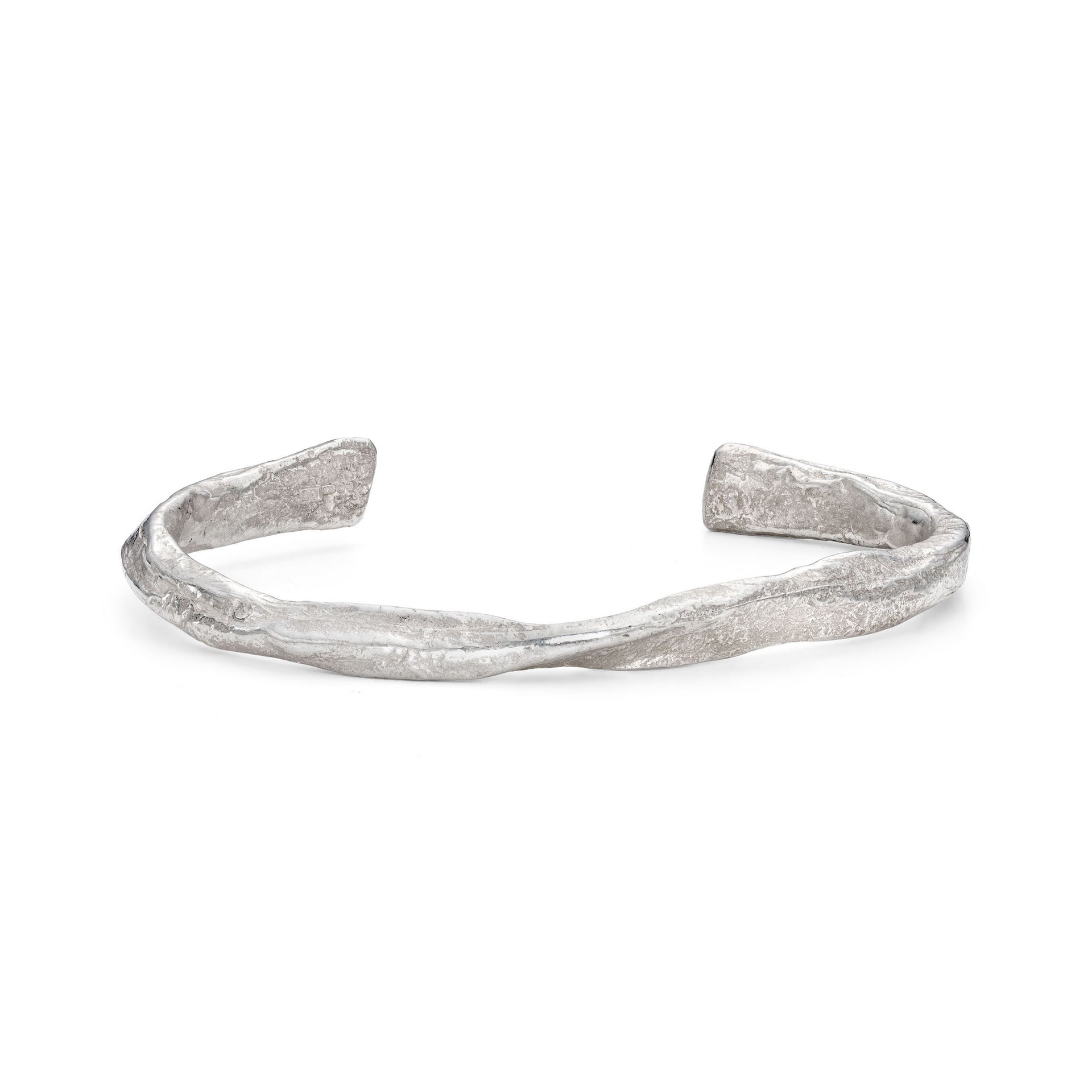Rugged Rock Cuff Silver
