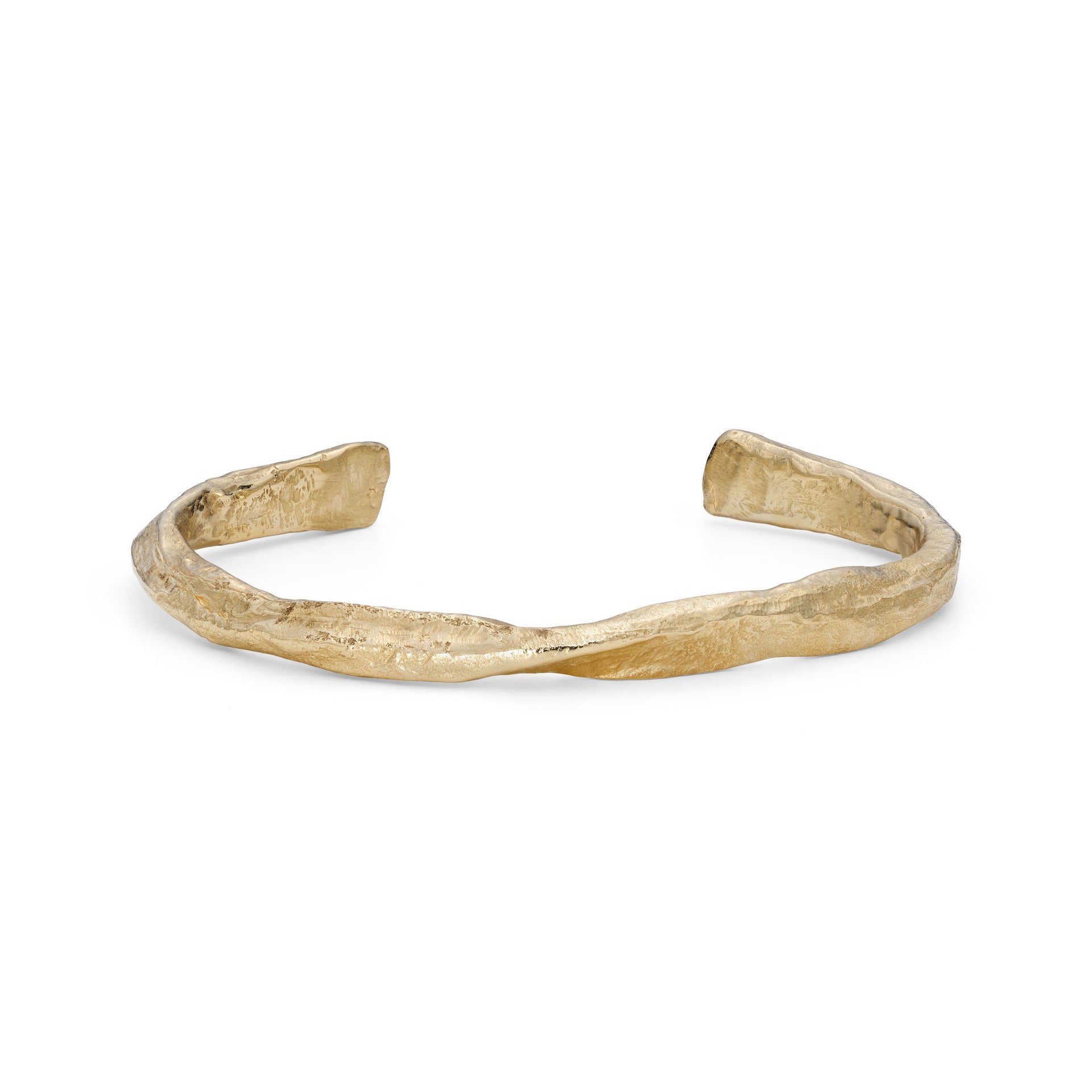 Rugged Rock Cuff 9ct Gold