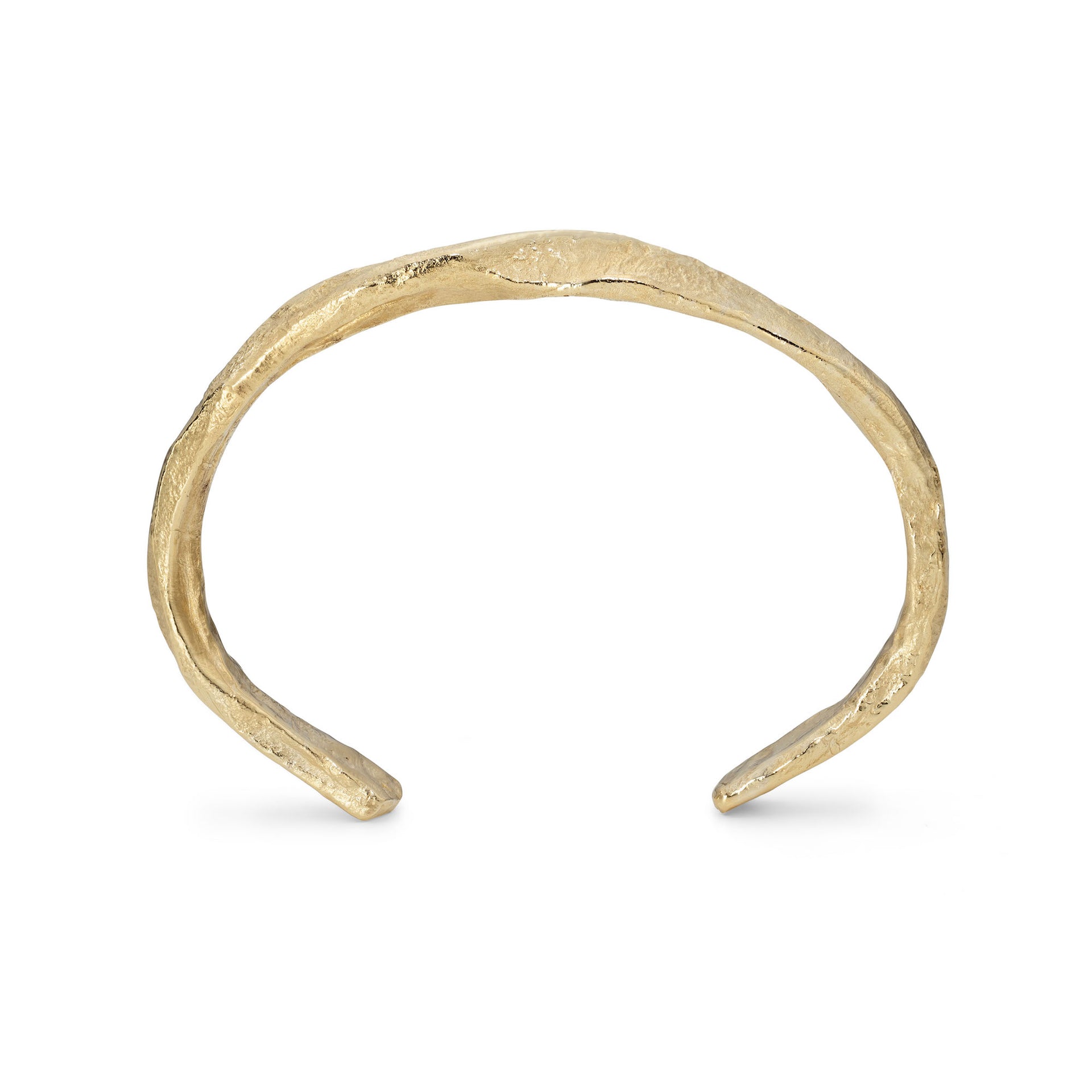 Rugged Rock Cuff 9ct Gold