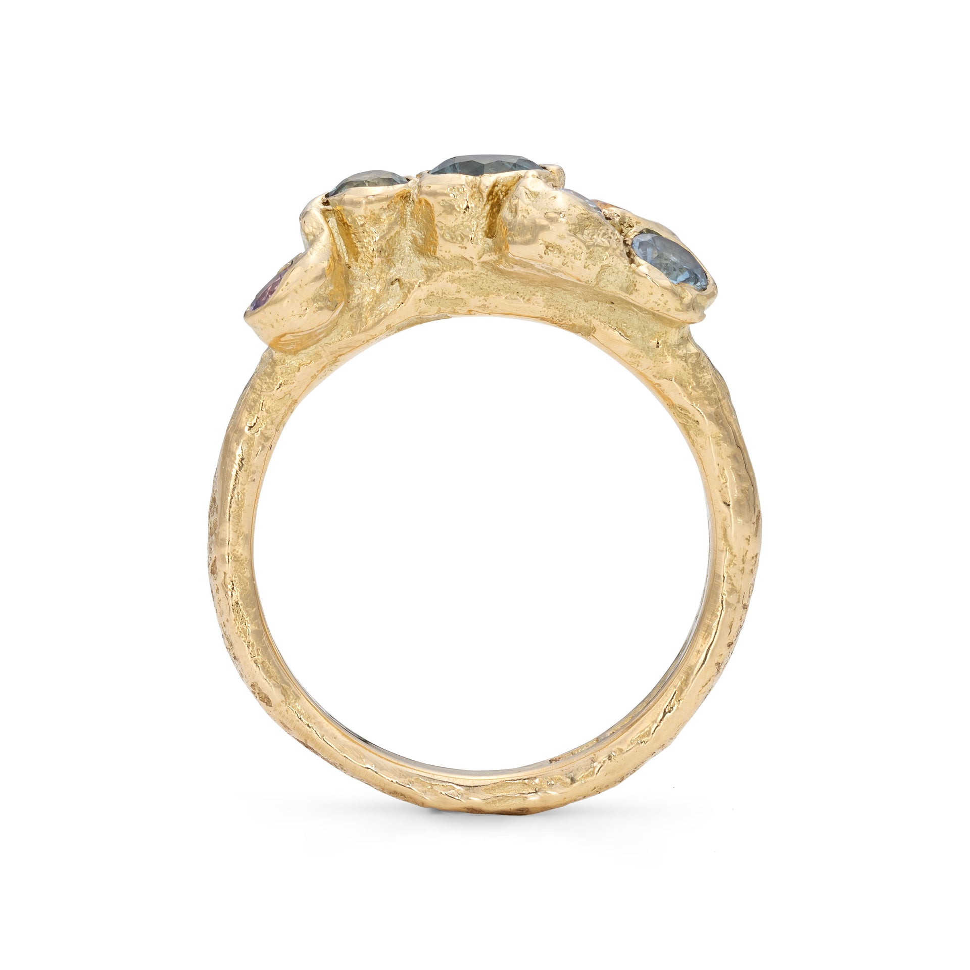 Coastal Sapphire Whorl Ring Size K 1/2