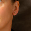 9ct recycled yellow gold stud earrings. Created in Cornwall by Emily Nixon and cast by hand.