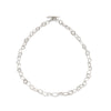 Pebble Drawing Necklace Silver