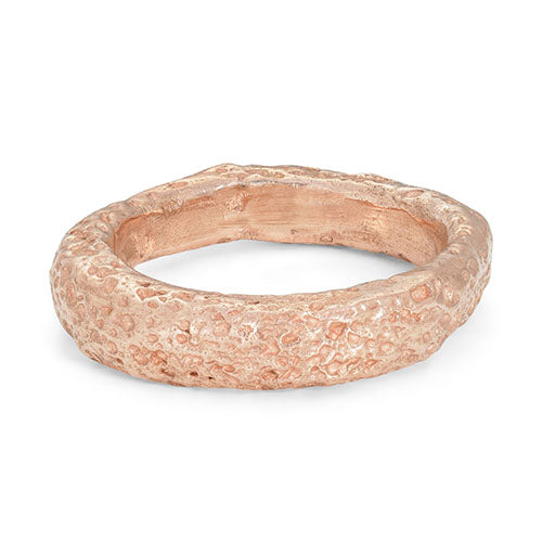 Urchin Heavy Ring 9ct Rose Gold Size M 1/2
