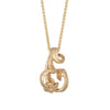 A unique solid gold pendant design, handcrafted in Cornwall by contemporary jewellery designer Emily Nixon. This simple, sculptural, unusual pendant, moves freely on a 9ct gold chain. A ribbon of gold has been twisted into an organic seaweed-like furl that will hang just below the collar bone. Beautifully handmade, the surface is under polished so it isn’t too shiny, instead having a beautiful soft, sea tumbled finish.