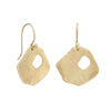Adder Stone Drops 9ct Gold Earrings, handmade in Cornwall by Emily Nixon.