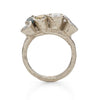 Bespoke Seaweed Ring with Sapphires and Diamonds