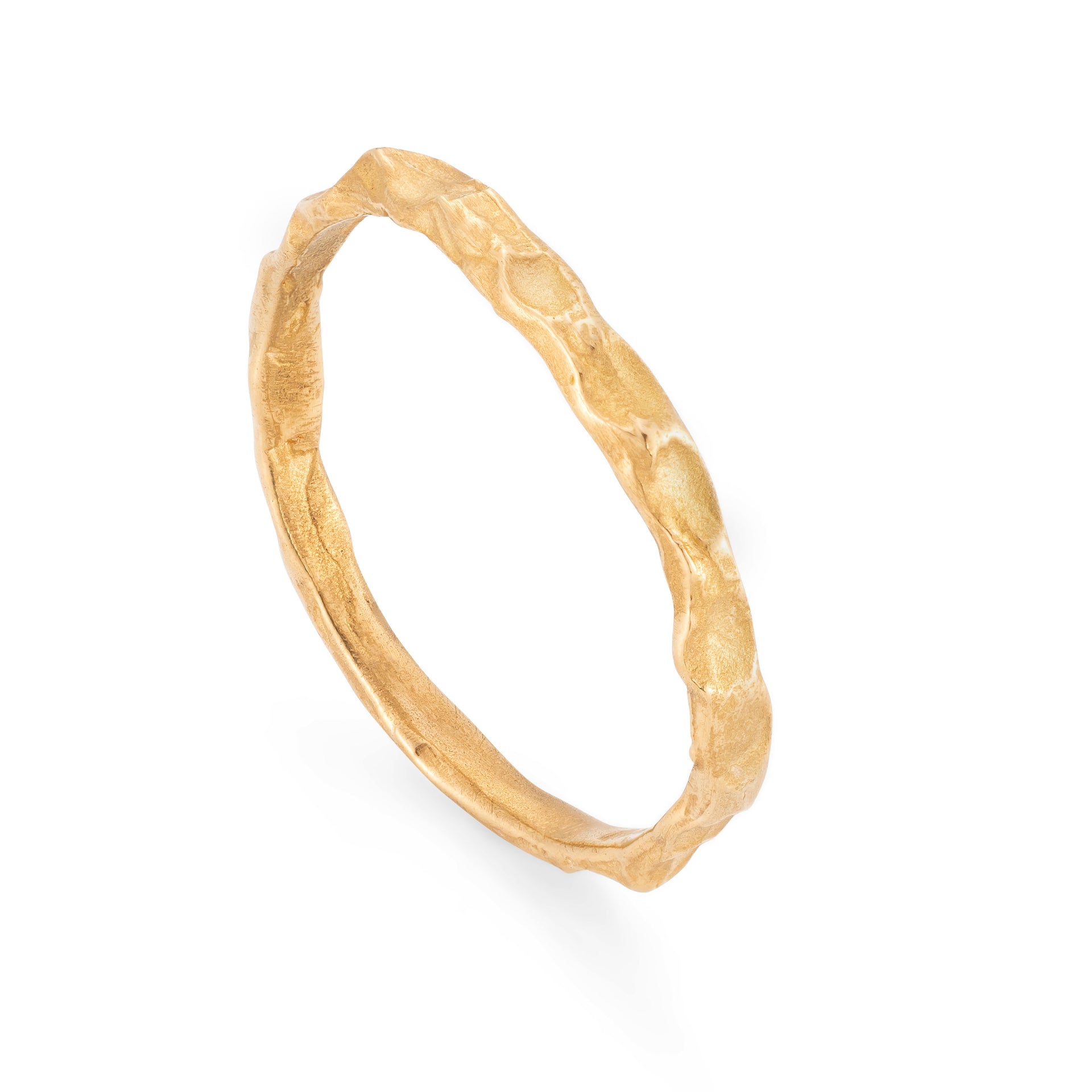 Cockle Skinny Ring 22ct Gold