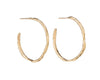 Ripple Hoops 9ct Gold