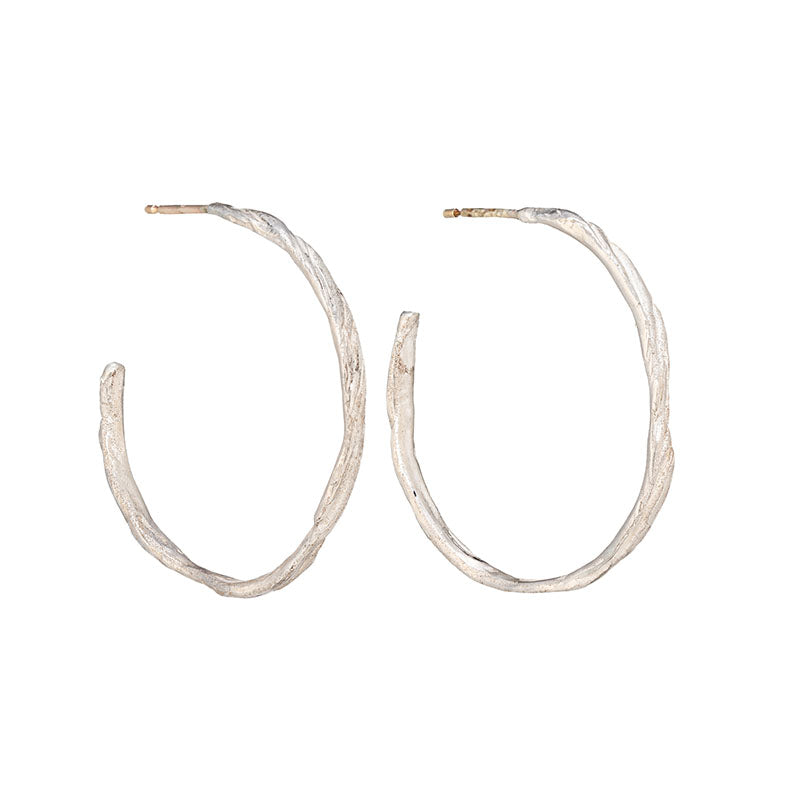 Ripple Hoops Silver
