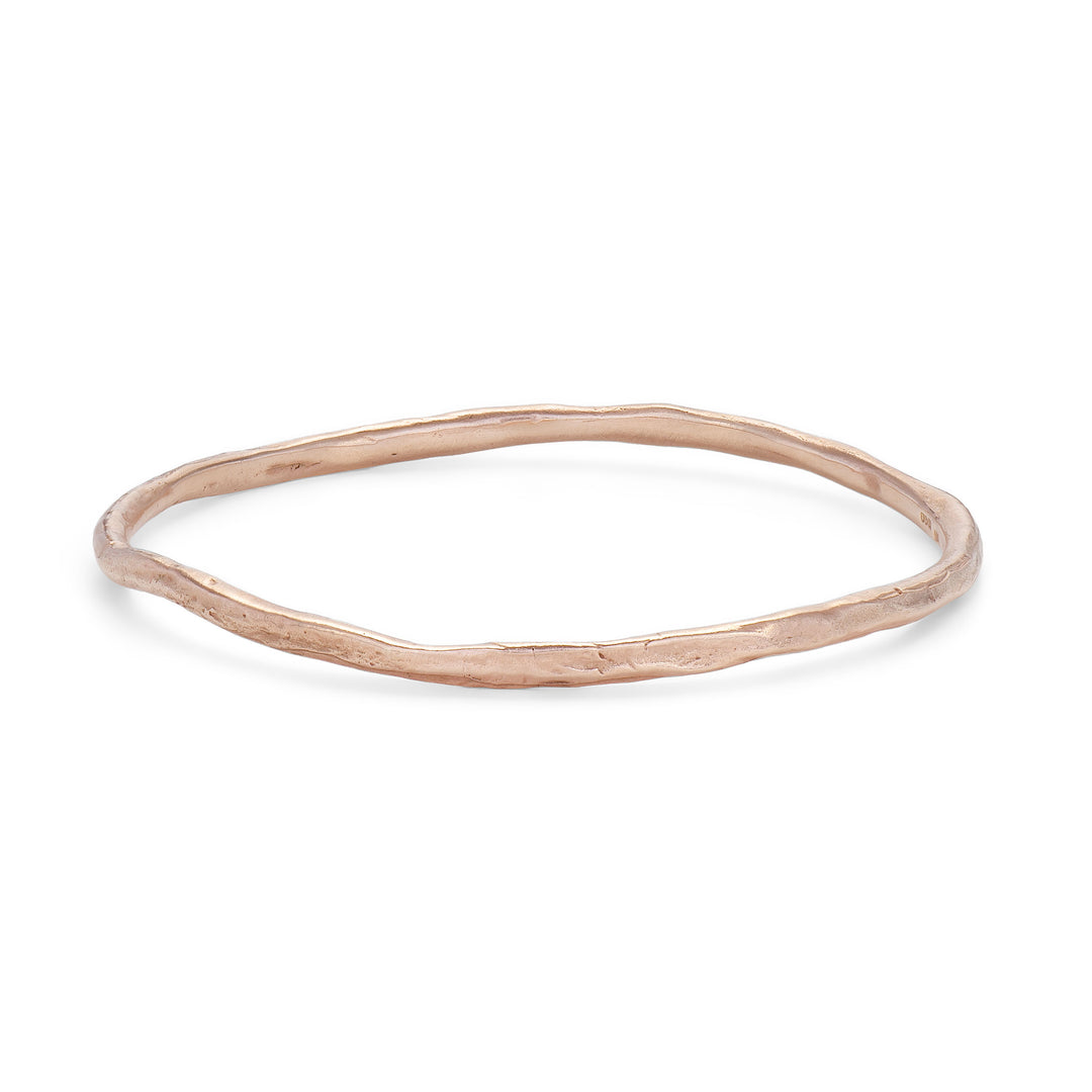 Rock Bangle 9ct Rose Gold