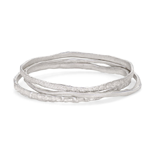 Silver Bangle Stack | Cornwall Designer | Emily Nixon