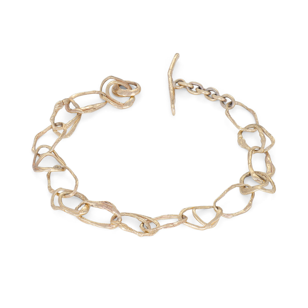 Pebble Drawing Bracelet 9ct Gold