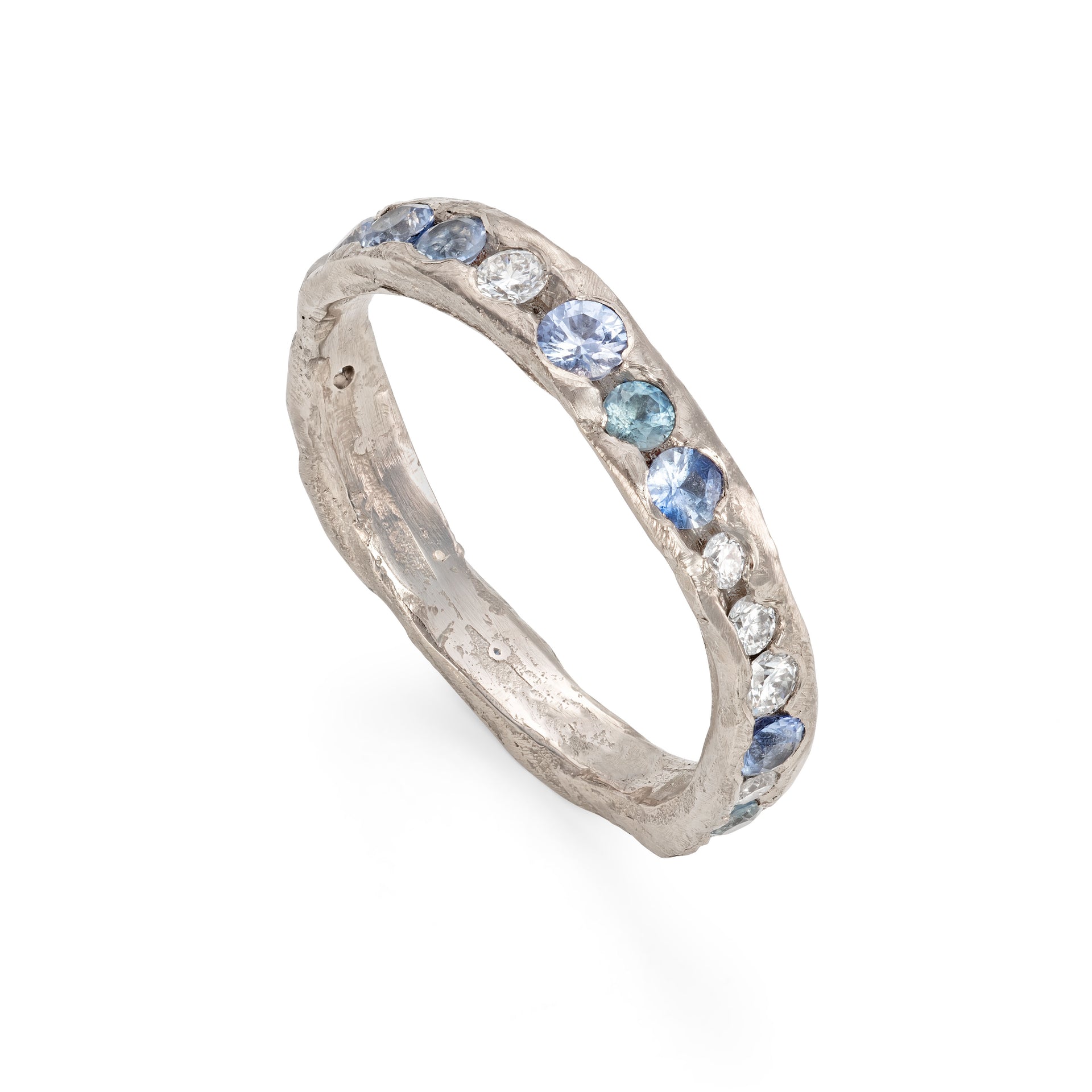 Aqua and Ice Channel Ring