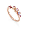 Rosy Sapphire Palmata Ring