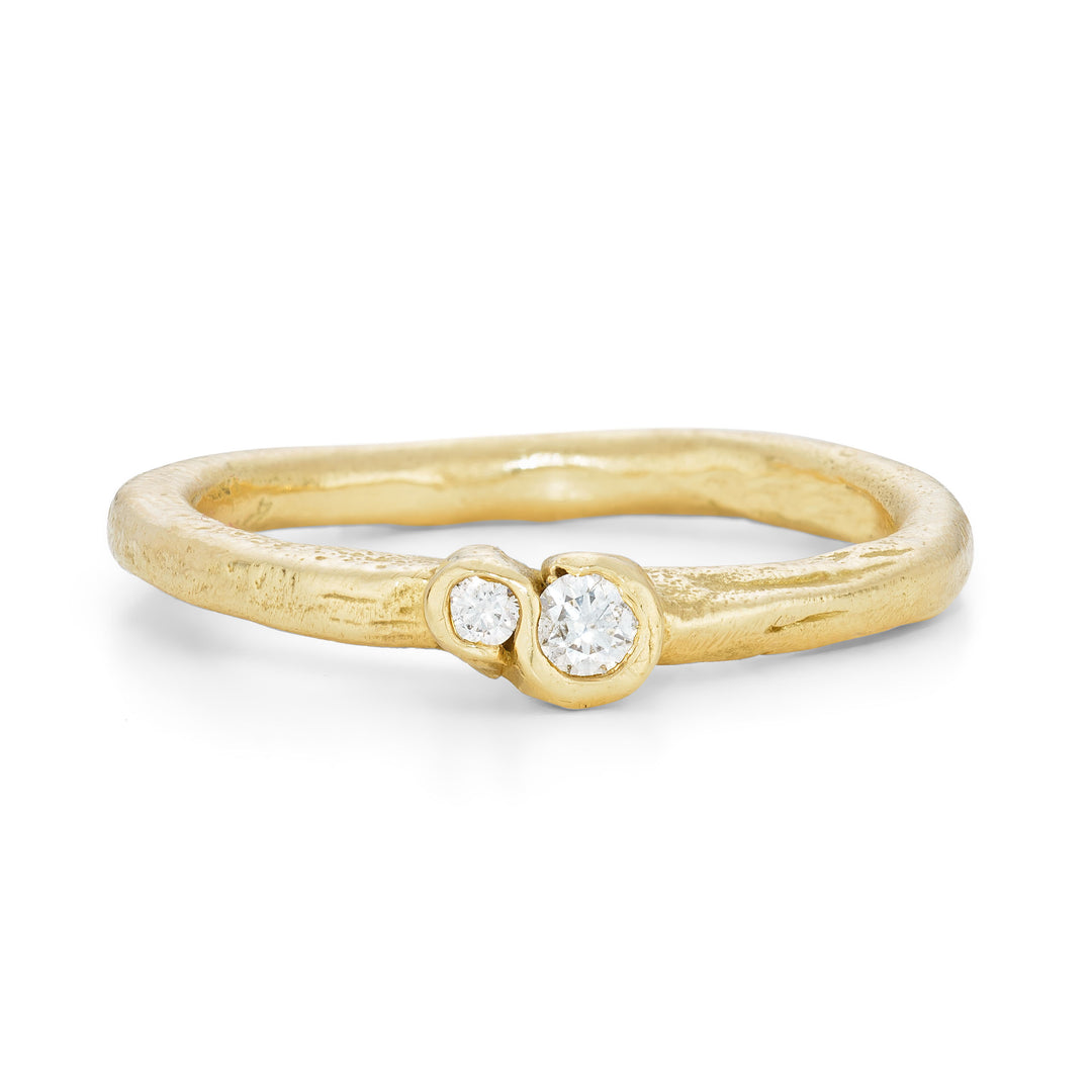 Frost White Laminaria Ring Size K 1/2