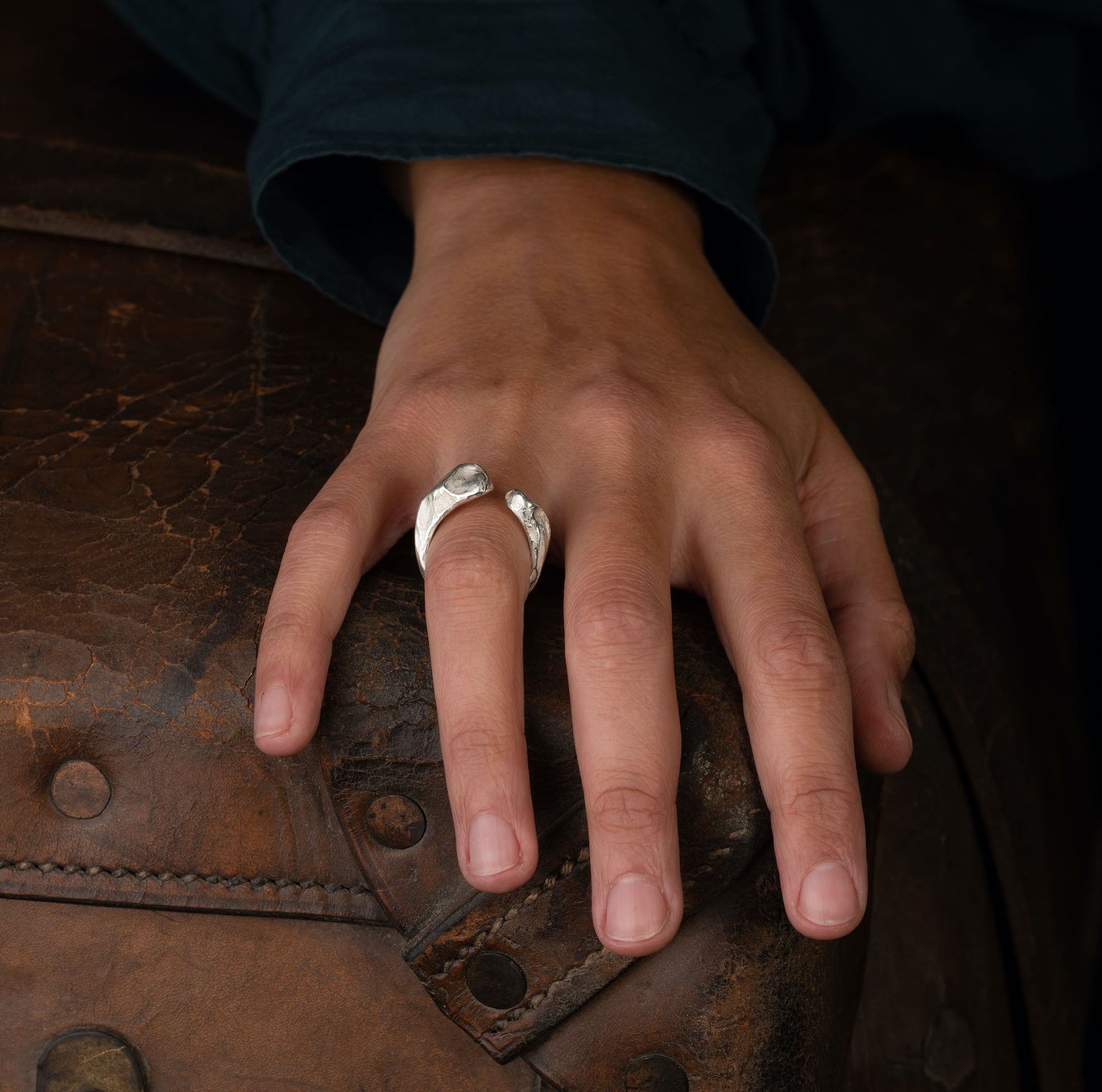 Reef Ring Silver Size N