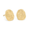 Pressed Nugget Studs 18ct Gold
