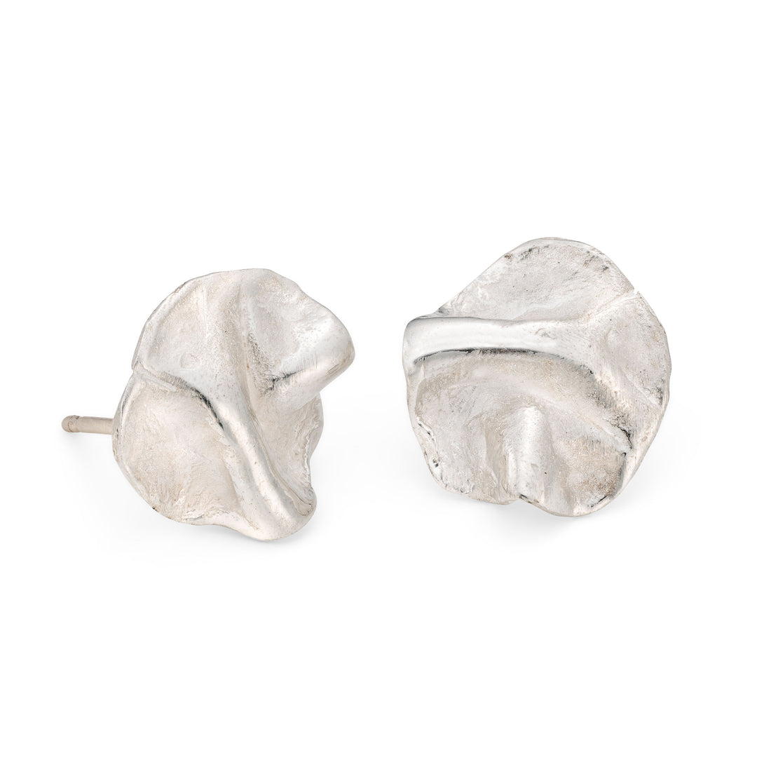 Ripple Studs Silver