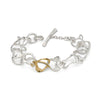 Tangle Bracelet Silver and 9ct Gold